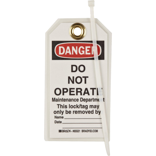&eacute;tiquettes de verrouillage, Plastique, 3" la x 5-1/2" h, Anglais Helyx Safety & Industrial Supplies