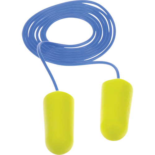 E-A-Rsoft Yellow Neon Earplugs, Bulk - Polybag, Corded Helyx Safety & Industrial Supplies