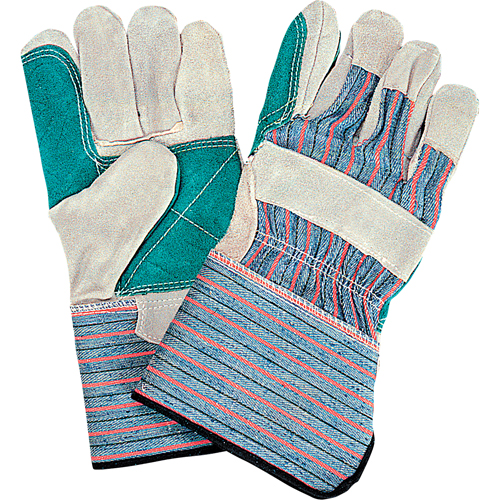 Standard Quality Double Palm Fitters Glove, Large, Split Cowhide Palm, Cotton Inner Lining Helyx Safety & Industrial Supplies