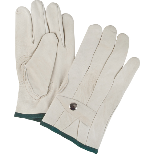 Gants de cordeur d'usage standard, Moyen, Paume Cuir fleur de vache Helyx Safety & Industrial Supplies