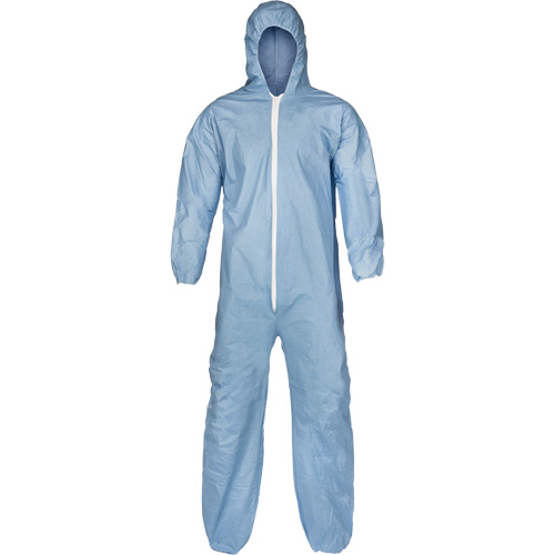Pyrolon&reg; Plus 2 FR Coveralls, Small, Blue, FR Treated Fabric Helyx Safety & Industrial Supplies