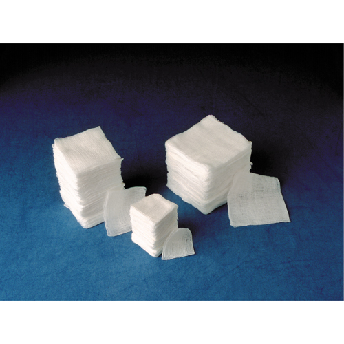 &eacute;ponges de gaze, Tampon, 4" lo x 4" la, Dispositif m&eacute;dical Classe 1 Helyx Safety & Industrial Supplies