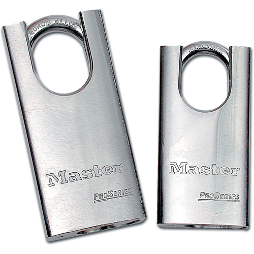 Cadenas &agrave; arceau prot&eacute;g&eacute;, Cl&eacute;s diff&eacute;rentes, Acier tremp&eacute;, Largeur de 1-9/16" Helyx Safety & Industrial Supplies