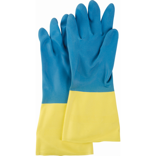 Gants deux tons NS53, Taille Moyen/8, 13" lo, N&eacute;opr&egrave;ne/Latex de caoutchouc, Doublure en Ouat&eacute;e, 28 mils Helyx Safety & Industrial Supplies