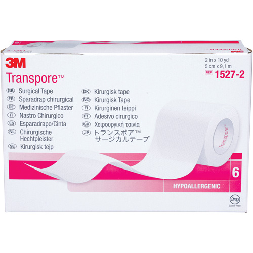 Transpore Surgical Tape, Class 1, 30' L x 2" W Helyx Safety & Industrial Supplies