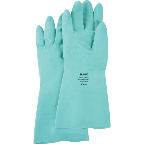 Gants &agrave; prise &agrave; motif en Z StanSolv, Taille 6/T-petit, 13" lo, Nitrile, 11 mils Helyx Safety & Industrial Supplies