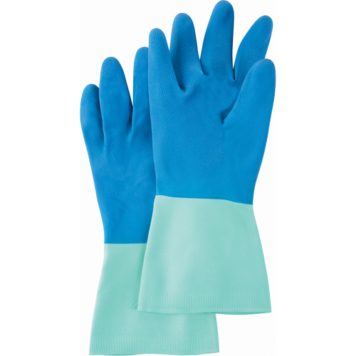 Gants Protector, Taille Moyen/7/7.5, 13" lo, Nitrile/Latex de caoutchouc, Doublure en Ouat&eacute;e, 28 mils Helyx Safety & Industrial Supplies