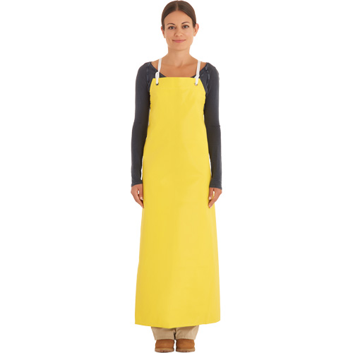 Reinforced Heavy-Duty Apron, Neoprene, 45" L x 35" W, Yellow Helyx Safety & Industrial Supplies