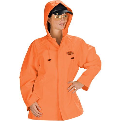 Hurricane Flame Retardant/Oil Resistant Rain Suits - Jacket, 4X-Large, High Visibility Orange Helyx Safety & Industrial Supplies