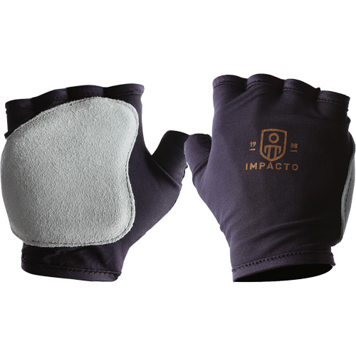 Anti-Impact Fingerless Left-Hand Glove, X-Small, Split Leather Palm, Slip-On Cuff Helyx Safety & Industrial Supplies