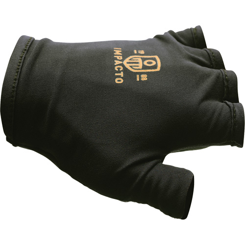 Anti-Impact Fingerless Left-Hand Glove, X-Small, Split Leather Palm, Slip-On Cuff Helyx Safety & Industrial Supplies