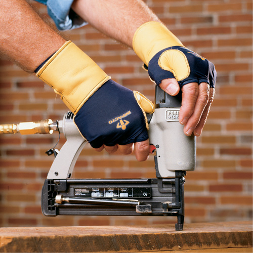 Premium Impact & Repetitive Strain Protective Right-Hand Glove, Size X-Small, Grain Leather Palm Helyx Safety & Industrial Supplies