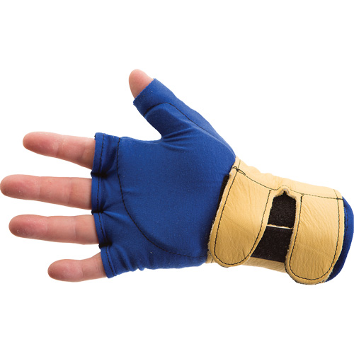 Fingerless Glove Liner with Wrist Restrainer - Right Hand, Size X-Large, Poly-Cotton Palm Helyx Safety & Industrial Supplies