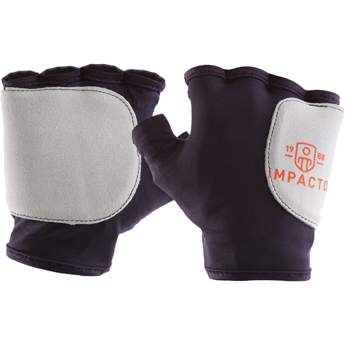 Palm/Side Fingerless Protection Gloves - Left, X-Small, Suede Palm, Slip-On Cuff Helyx Safety & Industrial Supplies