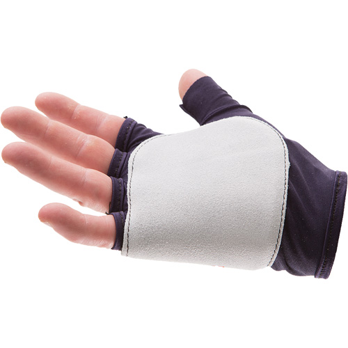 Palm/Side Fingerless Protection Gloves - Left, X-Small, Suede Palm, Slip-On Cuff Helyx Safety & Industrial Supplies