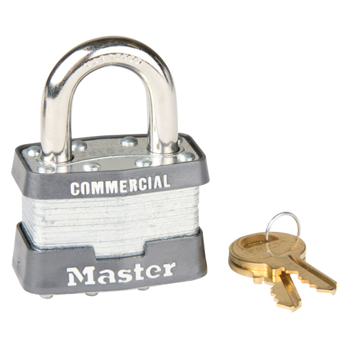 Cadenas &agrave; goupilles, Cl&eacute;s identiques, Acier lamin&eacute;, Largeur de 1-3/4" Helyx Safety & Industrial Supplies
