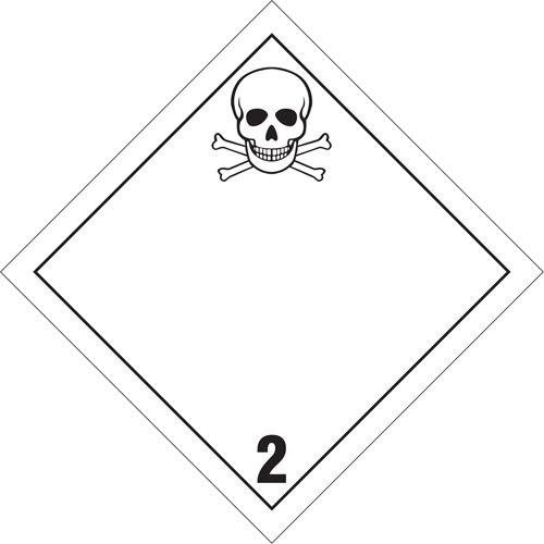 Toxic Gas TDG Placard, Plastic Helyx Safety & Industrial Supplies