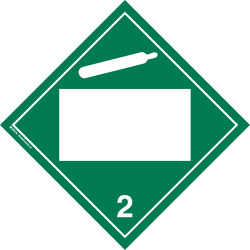 Non-Toxic Gas TDG Placard, Plastic Helyx Safety & Industrial Supplies
