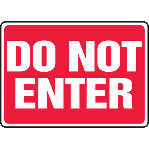 Enseigne  Do Not Enter , 10" x 14", Aluminium, Anglais Helyx Safety & Industrial Supplies