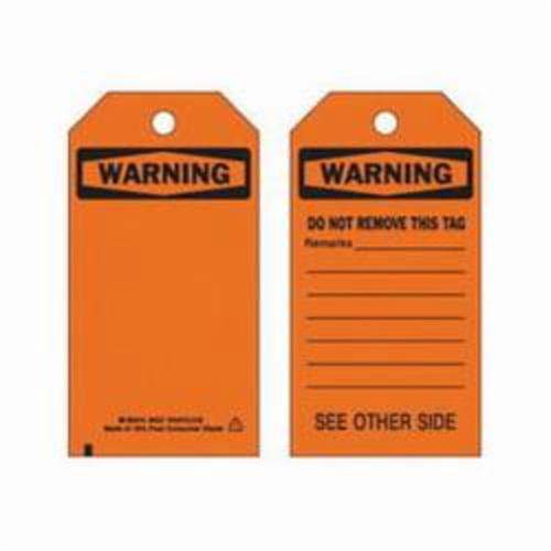 Self-Laminating Safety Tags, Polyester, 3" W x 5-3/4" H, English Helyx Safety & Industrial Supplies
