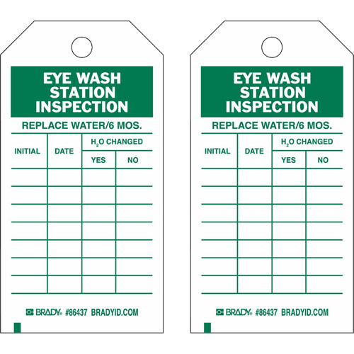 &eacute;tiquettes de rapport d'inspection, Polyester, 4" la x 7" h, Anglais Helyx Safety & Industrial Supplies
