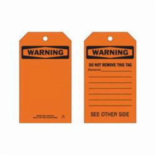 Self-Laminating Safety Tags, Polyester, 4" W x 7" H, English Helyx Safety & Industrial Supplies