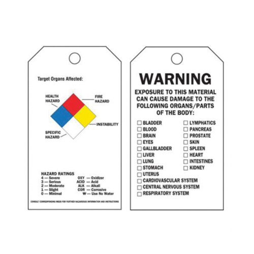 &eacute;tiquettes auto-plastifiantes du droit &agrave; l'information, Polyester, 3" la x 5-3/4" h, Anglais Helyx Safety & Industrial Supplies