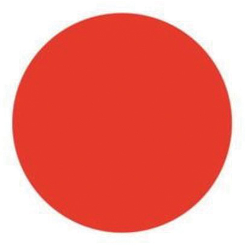 Round Write-On Labels, Circle, 1.5" L x 1.5" W, Red Helyx Safety & Industrial Supplies