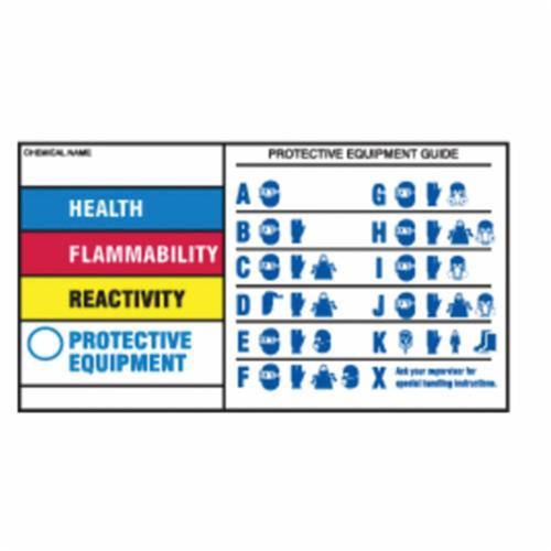&eacute;tiquettes de protection pour &eacute;quipement, Polyester, Feuille, 5" lo x 3" la Helyx Safety & Industrial Supplies
