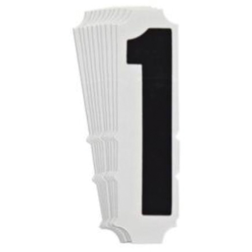 &eacute;tiquettes de lettres et chiffres gothiques individuels Quick-Align, 1, 4" h, Noir Helyx Safety & Industrial Supplies