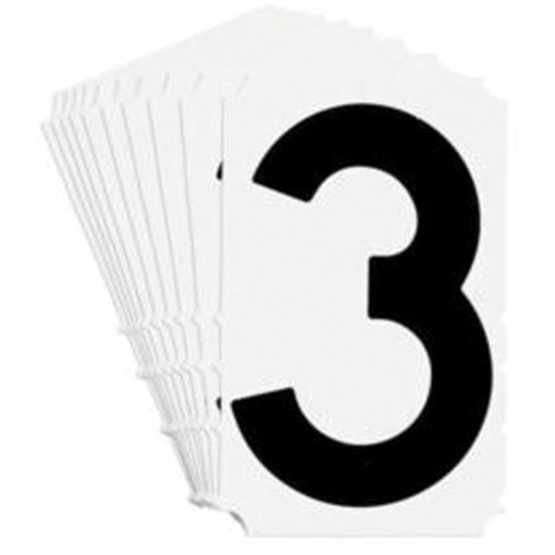 &eacute;tiquettes de lettres et chiffres gothiques individuels Quick-Align, 3, 4" h, Noir Helyx Safety & Industrial Supplies
