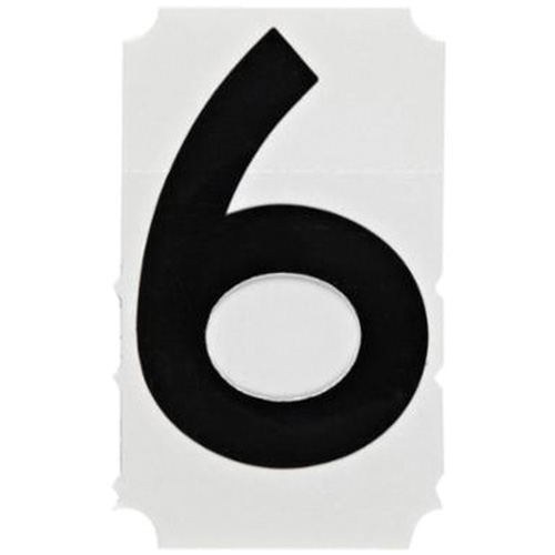 &eacute;tiquettes de lettres et chiffres gothiques individuels Quick-Align, 6, 4" h, Noir Helyx Safety & Industrial Supplies