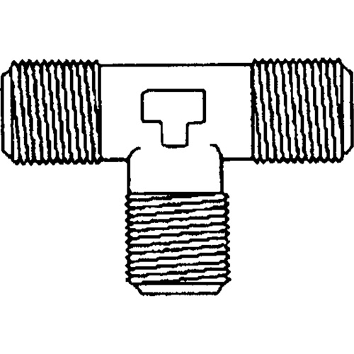 Male Pipe Tee, Brass, 1/8" Helyx Safety & Industrial Supplies