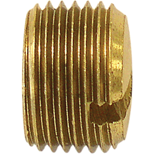Bouchon de tuyau (avec fentes), 3/8" dia., Laiton Helyx Safety & Industrial Supplies