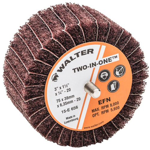 Meule &agrave; lamelles abrasives Two-In-One Helyx Safety & Industrial Supplies