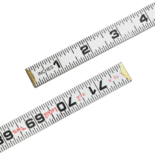 Red End&reg; Two Way&reg; Rule, 6' L, Wood, 1/16" Graduations Helyx Safety & Industrial Supplies