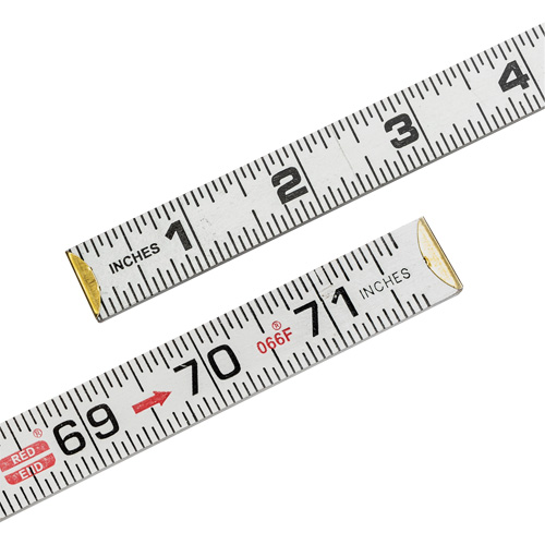 Red End&reg; Flat Reading Rule, 6' L, Wood Helyx Safety & Industrial Supplies