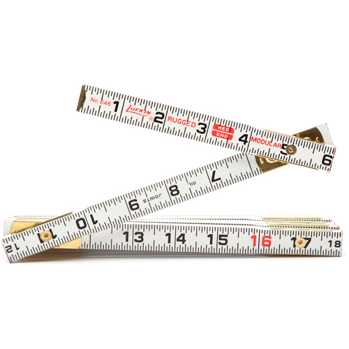 Red End&reg; Masonry Rule, 6' L, Wood, 1/16" Graduations Helyx Safety & Industrial Supplies
