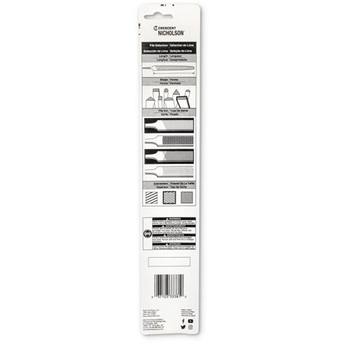 Sharpening File, Flat, 8", Single/Double Helyx Safety & Industrial Supplies