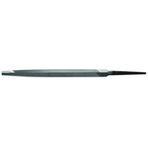 Extra Slim Taper File with Red Handle, Triangle, 6", Single Helyx Safety & Industrial Supplies