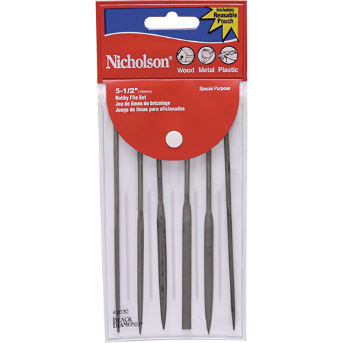 Assorted Miniature Files, 6 Pcs Helyx Safety & Industrial Supplies
