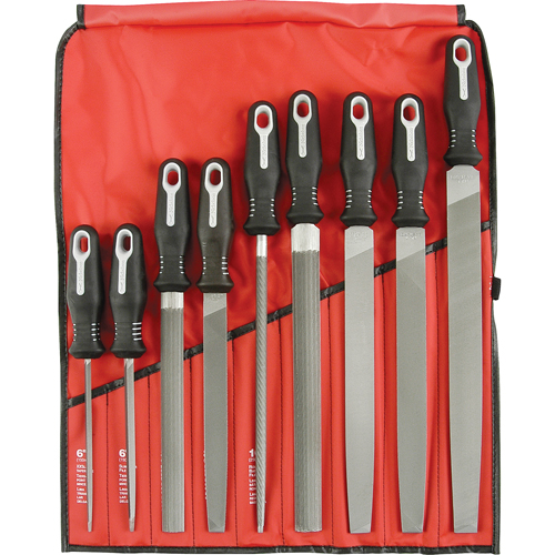 9-Piece Ergonomic File Set, 9 Pcs Helyx Safety & Industrial Supplies