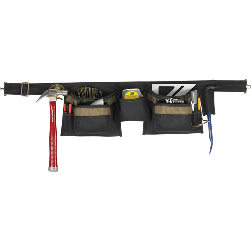 Deluxe Tool Belt Combo, Polyester, Black Helyx Safety & Industrial Supplies