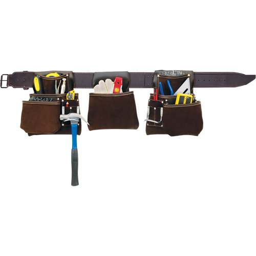 Ceintures &agrave; outils de luxe pour entrepreneur, Cuir, Havane Helyx Safety & Industrial Supplies