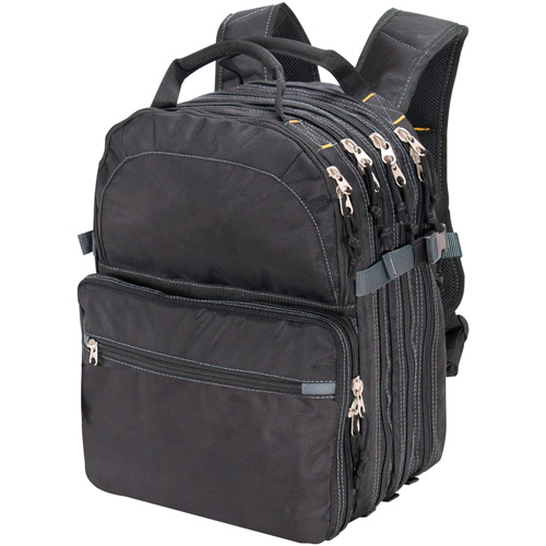 Sacs &agrave; dos pour outils &agrave; 75 pochettes, 13" lo x 17-1/2" la, Noir, Nylon Helyx Safety & Industrial Supplies