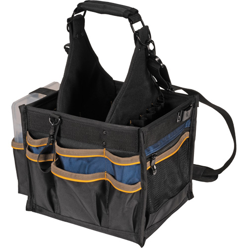 Large Electrical & Maintenance Tool Carrier, Polyester, 23 Pockets, Black Helyx Safety & Industrial Supplies