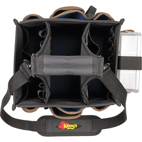 Large Electrical & Maintenance Tool Carrier, Polyester, 23 Pockets, Black Helyx Safety & Industrial Supplies