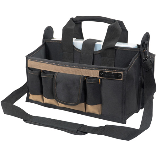 Center Tray Tool Bag, Canvas, 16 Pockets, Black Helyx Safety & Industrial Supplies