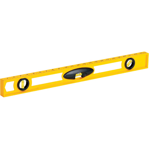 Niveau en ABS tr&egrave;s r&eacute;sistant aux impacts, Poutre en I, 2' lo, Plastique, 3, Non magn&eacute;tique Helyx Safety & Industrial Supplies