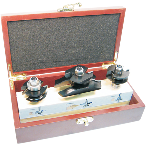 Jeux de fraises &agrave; doucine pour cabinets avec coupe arri&egrave;re, 2 cannelures Helyx Safety & Industrial Supplies